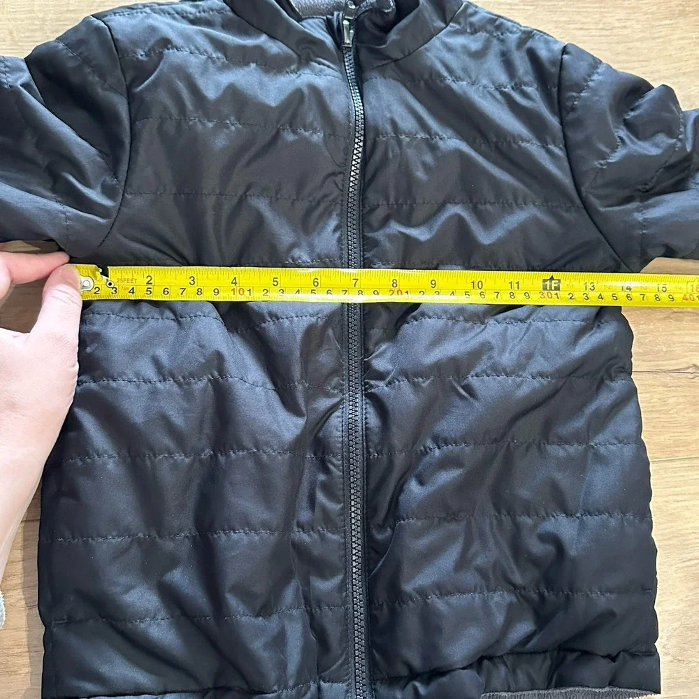 Swiss Tech Boys Black Small XS 4/5 Fleece Lined Hooded Jacket Coat Double Layer‎